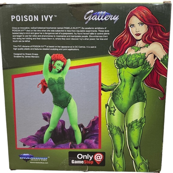 POISON IVY 9" DC Gallery Diorama Statue, Diamond Select Toy Figure - Picture 3 of 10